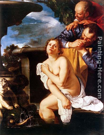 Susanna ei vecchioni painting - Artemisia Gentileschi Susanna ei vecchioni art painting